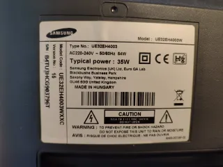 Televisión Samsung Negra