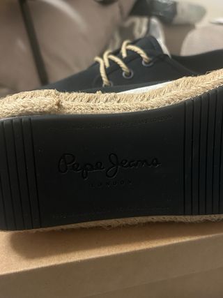 Alpargatas Pepe Jeans Negras Talla 38