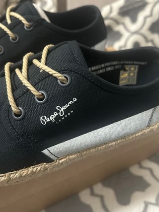 Alpargatas Pepe Jeans Negras Talla 38