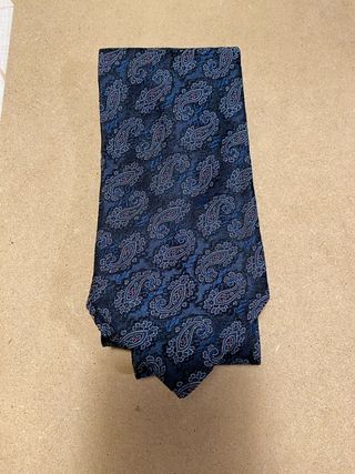 Cravatta Seta Casa Damiani Vintage Blu