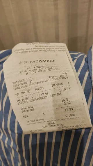 Camisa Mujer Stradivarius