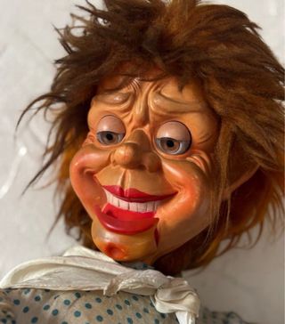 Muñeco Ventrílocuo Años 70 Sra parlanchina