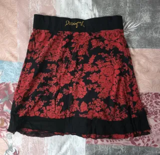 Falda Desigual Talla S Estampado Floral