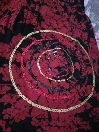 Falda Desigual Talla S Estampado Floral