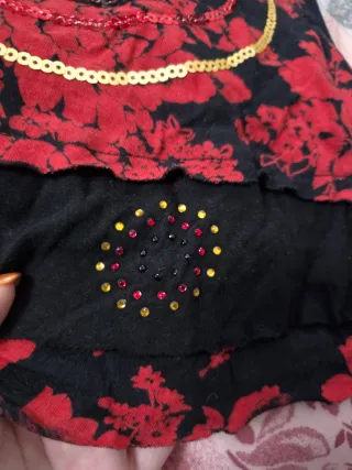 Falda Desigual Talla S Estampado Floral