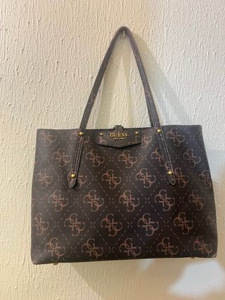 Bolso Guess Marrón Monogram