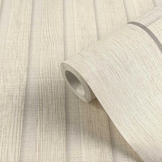 A.S. Création Papel pintado efecto madera crema, b