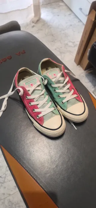 Converse Zapatillas Bicolor Rosa y Verde