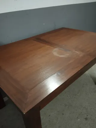 Mesa comedor madera maciza Teka americana