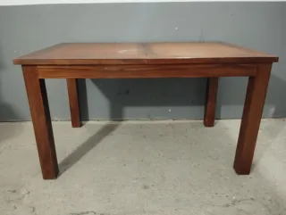 Mesa comedor madera maciza Teka americana