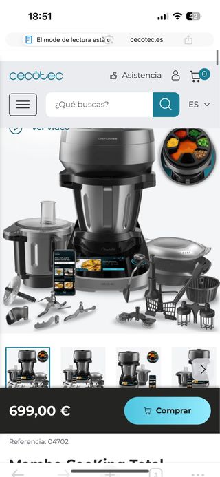 Robot Cocina Cecotec Mambo Cooking Total