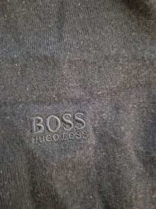 Maglione Hugo Boss Lana Merino Blu Veste normale