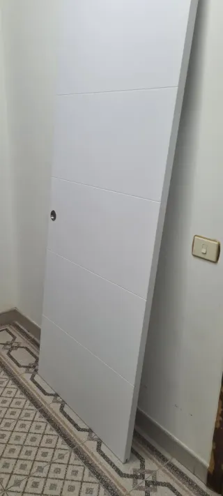 Puerta corredera blanca 203x82.5cm