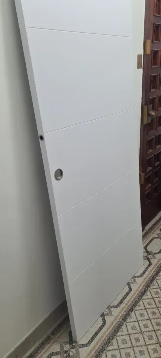 Puerta corredera blanca 203x82.5cm