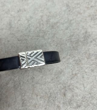 Pulsera cuero hombre 20 cm