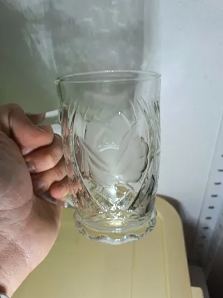 6 Bicchieri di cristallo intagliato