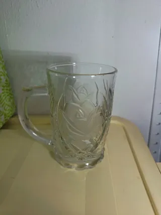 6 Bicchieri di cristallo intagliato