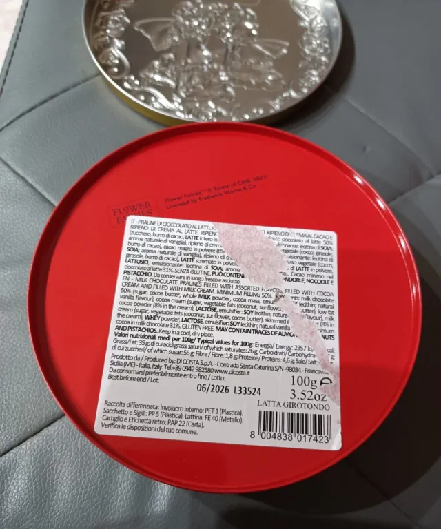 Scatola in latta decorata con fatine