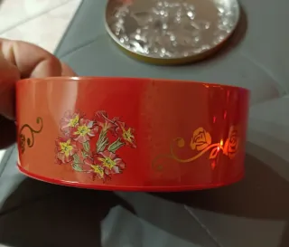 Scatola in latta decorata con fatine