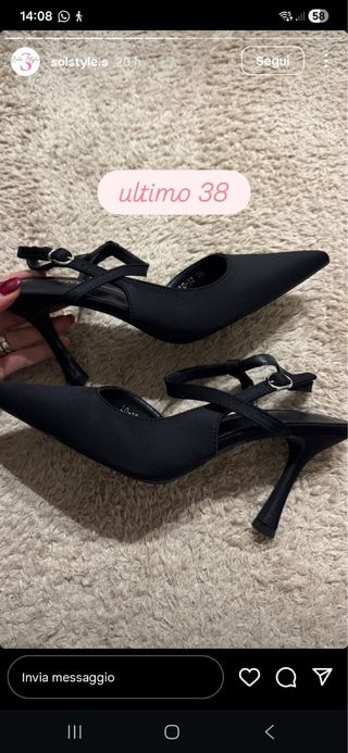 Scarpe décolleté nere tacco alto