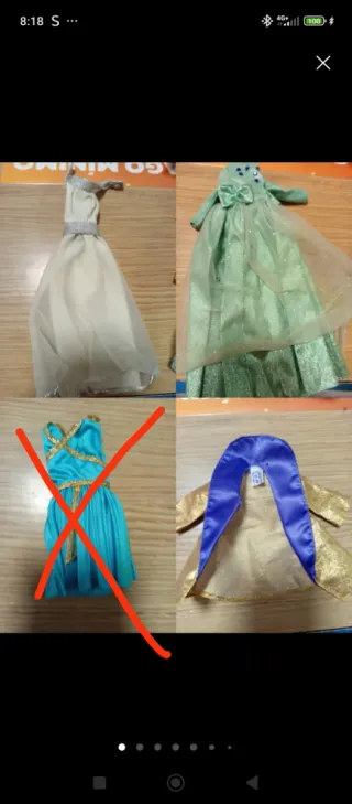 Lote Ropa Barbie Vestidos