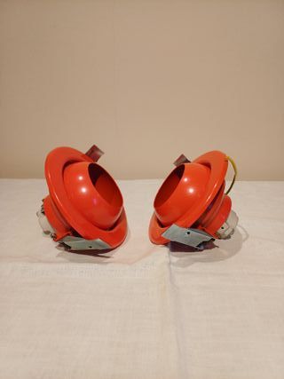 Coppia Applique Rosse da muro/soffitto