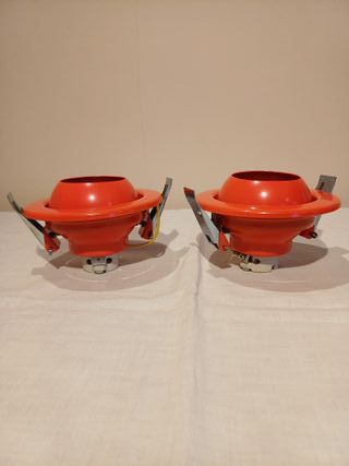 Coppia Applique Rosse da muro/soffitto