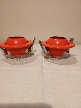 Coppia Applique Rosse da muro/soffitto