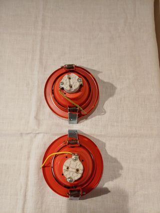 Coppia Applique Rosse da muro/soffitto