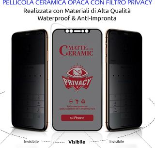 iTemizer 2 Pellicole Protettive per la Privacy per iPhone