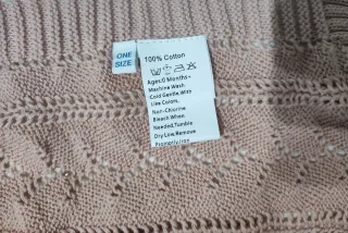 Copertina neonato cotone in maglia