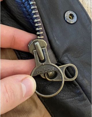 Chaqueta Barbour Piel Husky M Guateada