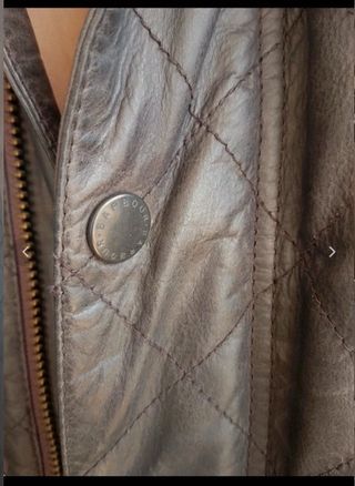 Chaqueta Barbour Piel Husky M Guateada