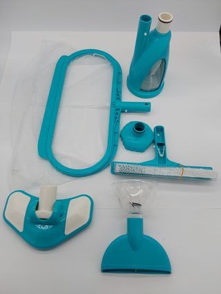 Kit di manutenzione piscina di lusso Intex, accessori per piscine, set di pulizia, estensibile 279 cm (58959)