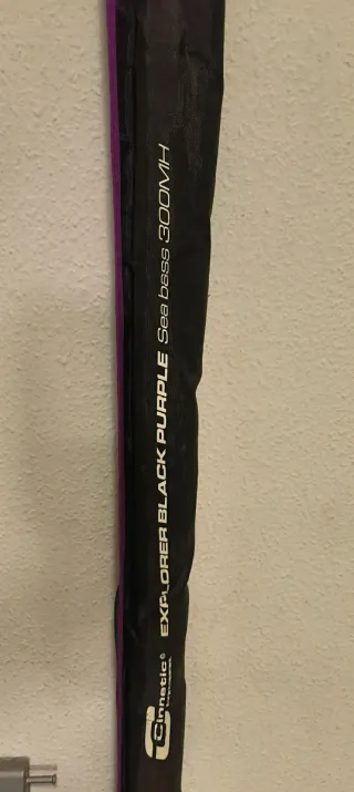 Caña y carrete de pesca