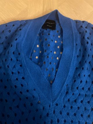 Jersey Massimo Dutti calado azul Talla S