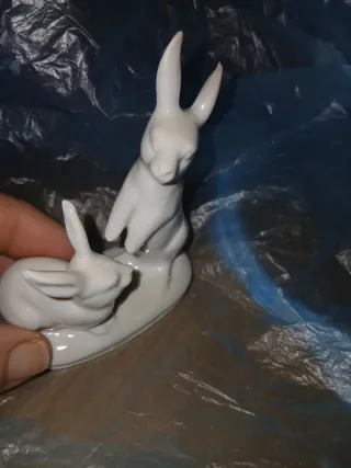 Coniglietti in porcellana