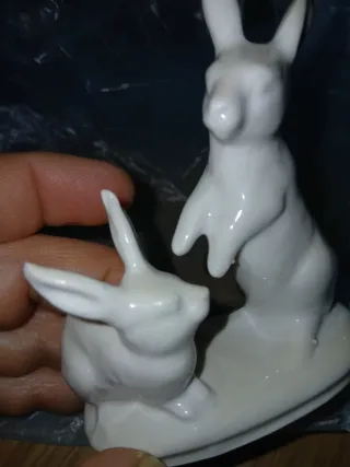 Coniglietti in porcellana