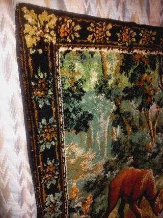 Vintage Tapete de parede decorativo em veludo Anos