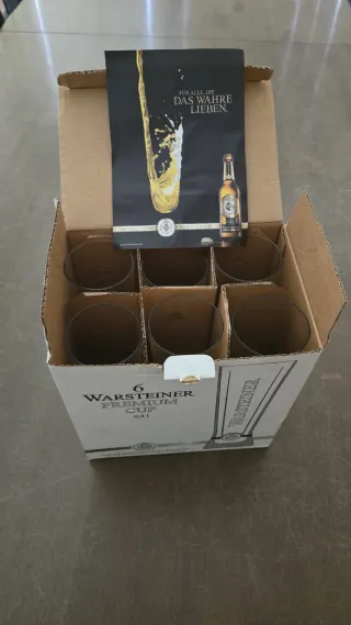6 Vasos Cerveza Warsteiner