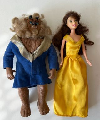 Muñecos Bella y Bestia Disney