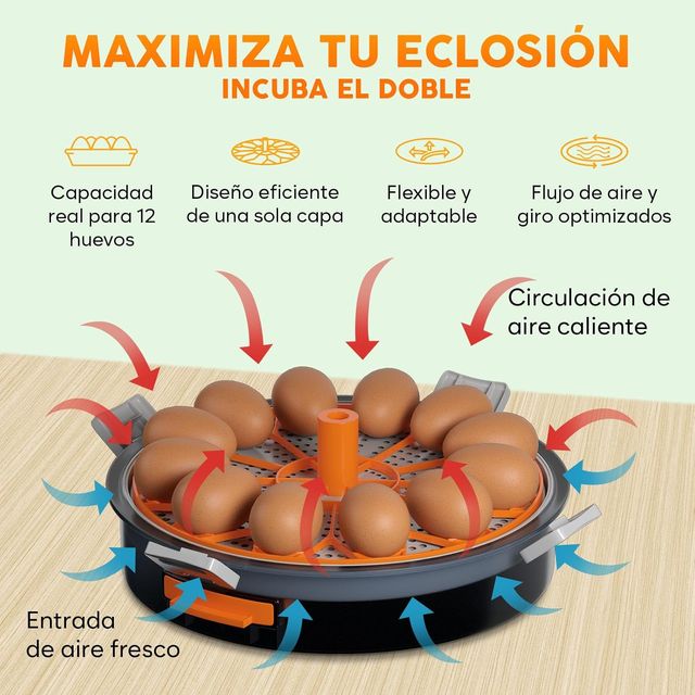 Incubadora Automática Okköbi Huevos