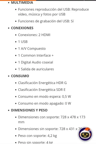 Toshiba 32LV3E63DG Smart TV 32