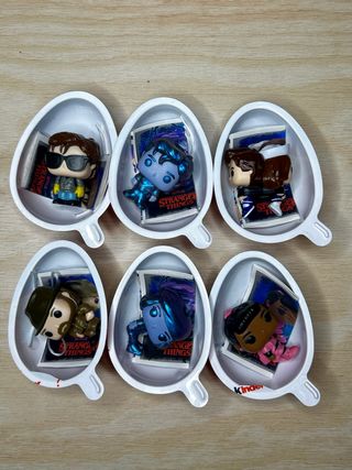 Pack 6 Mini Funkos Stranger Things Kinder Joy