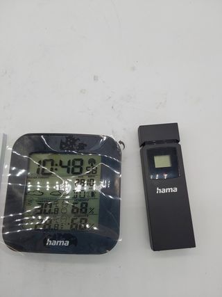 Hama EWS-200 Estación meteorológica, Batería, Color Negro