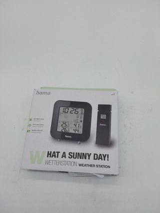 Hama EWS-200 Estación meteorológica, Batería, Color Negro