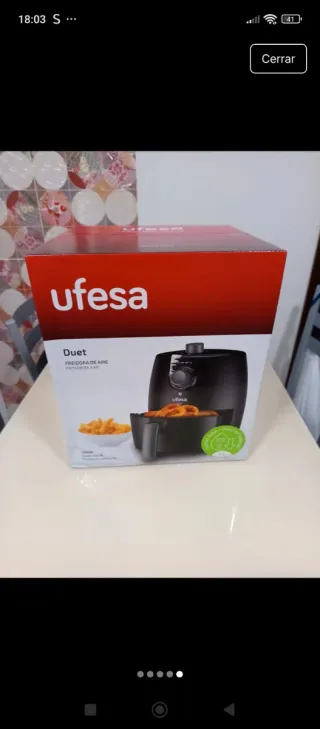 Freidora de aire Ufesa Duet