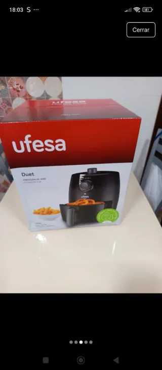 Freidora de aire Ufesa Duet