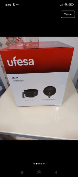 Freidora de aire Ufesa Duet