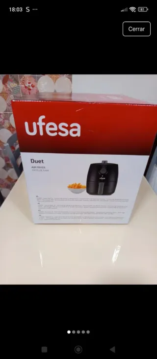 Freidora de aire Ufesa Duet